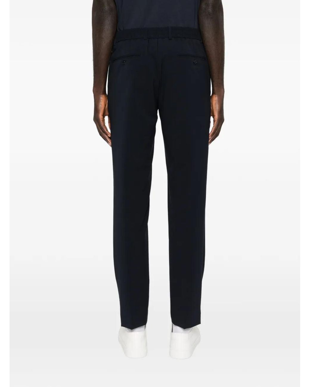 Karl Lagerfeld Blue Pace Drawstring-Fastening Trousers for men