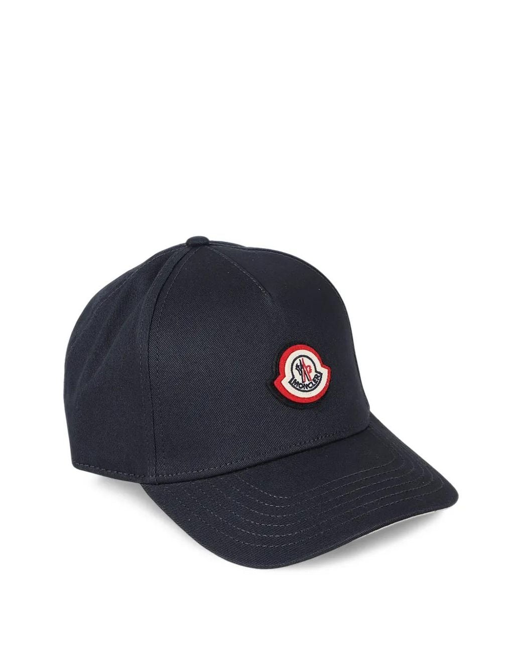 Moncler Blue Logo-Patch Baseball Cap for men