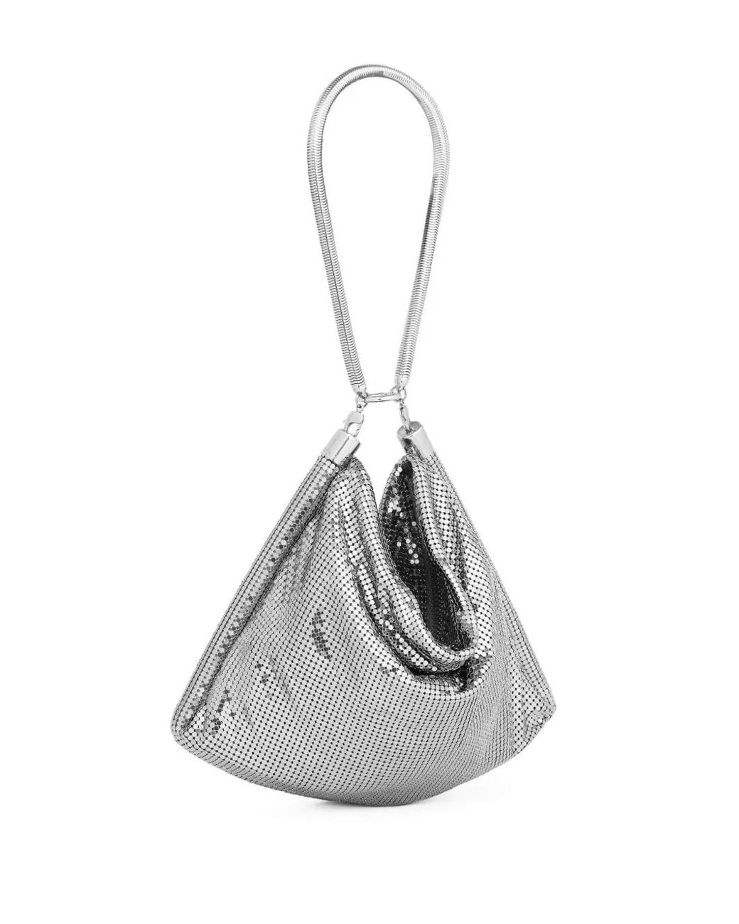 Rabanne White Chainmail Shoulder Bag