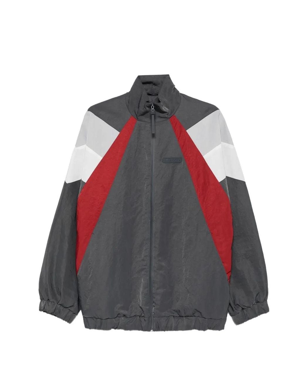 Lacoste Red Colour-Block Zip-Up Jacket