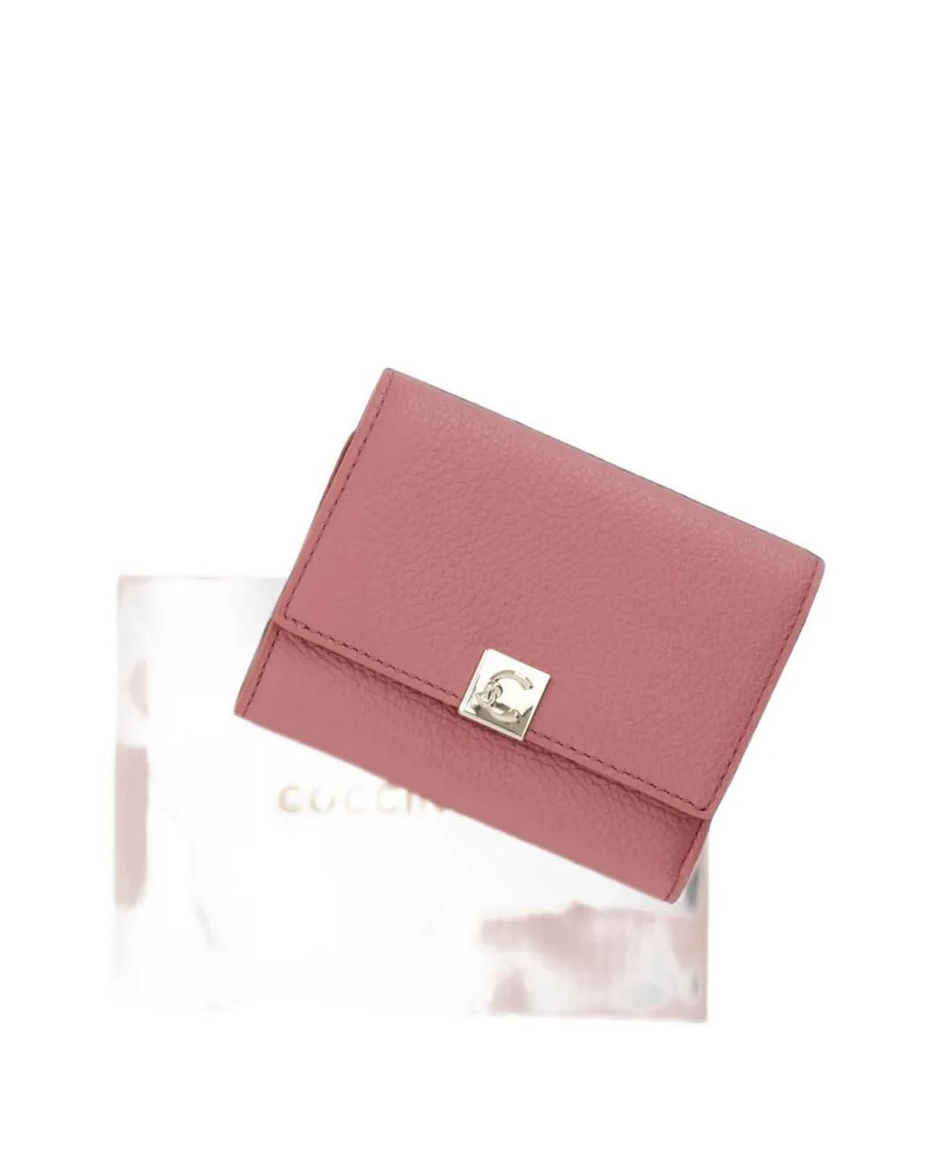Coccinelle Pink Grained-Leather Wallet for men