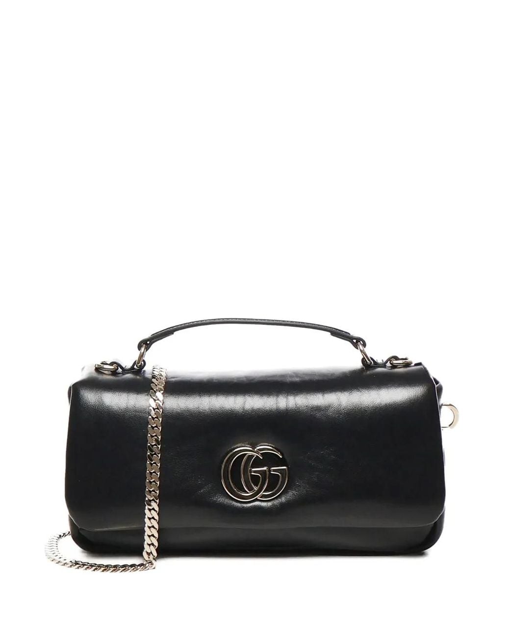 Gucci Black Gg Milano Chain Tote Bag