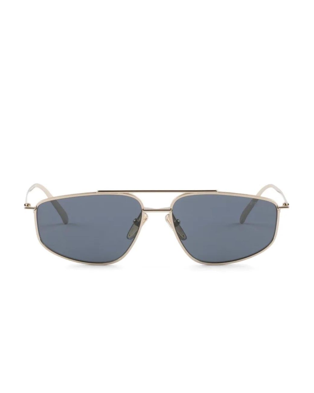 Prada Blue Geometric-Frame Sunglasses