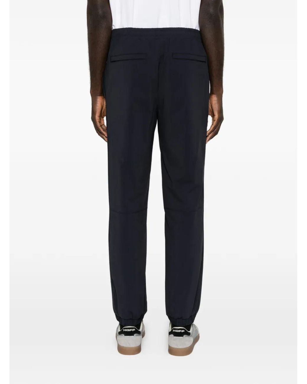 Lacoste Blue Logo-Patch Track Pants for men