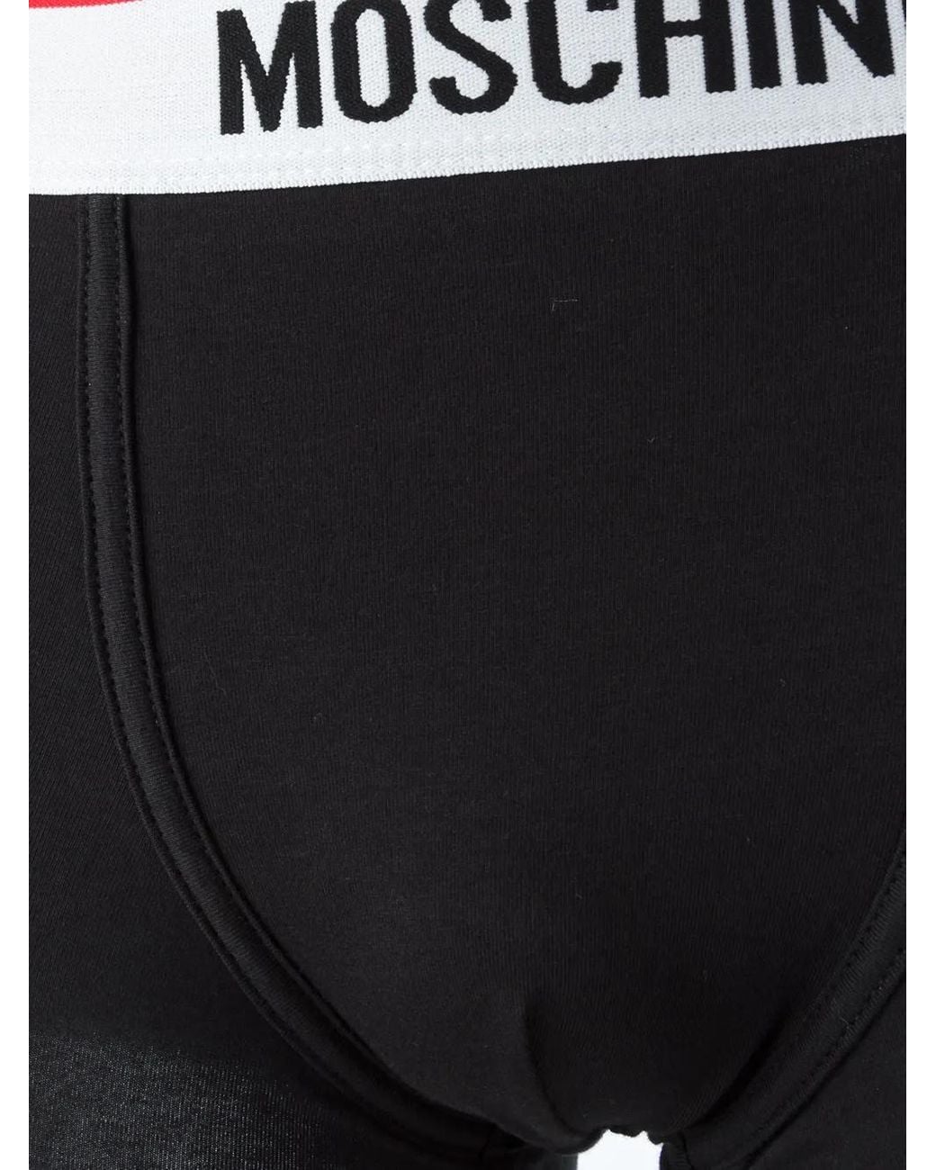 Moschino Black Logo-Waistband Briefs (Set Of Two) for men