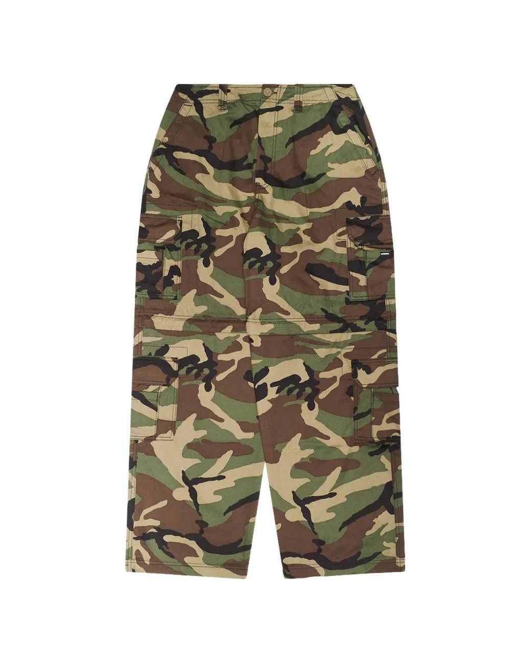 Vetements Green Camouflage-Print Cargo Pants for men