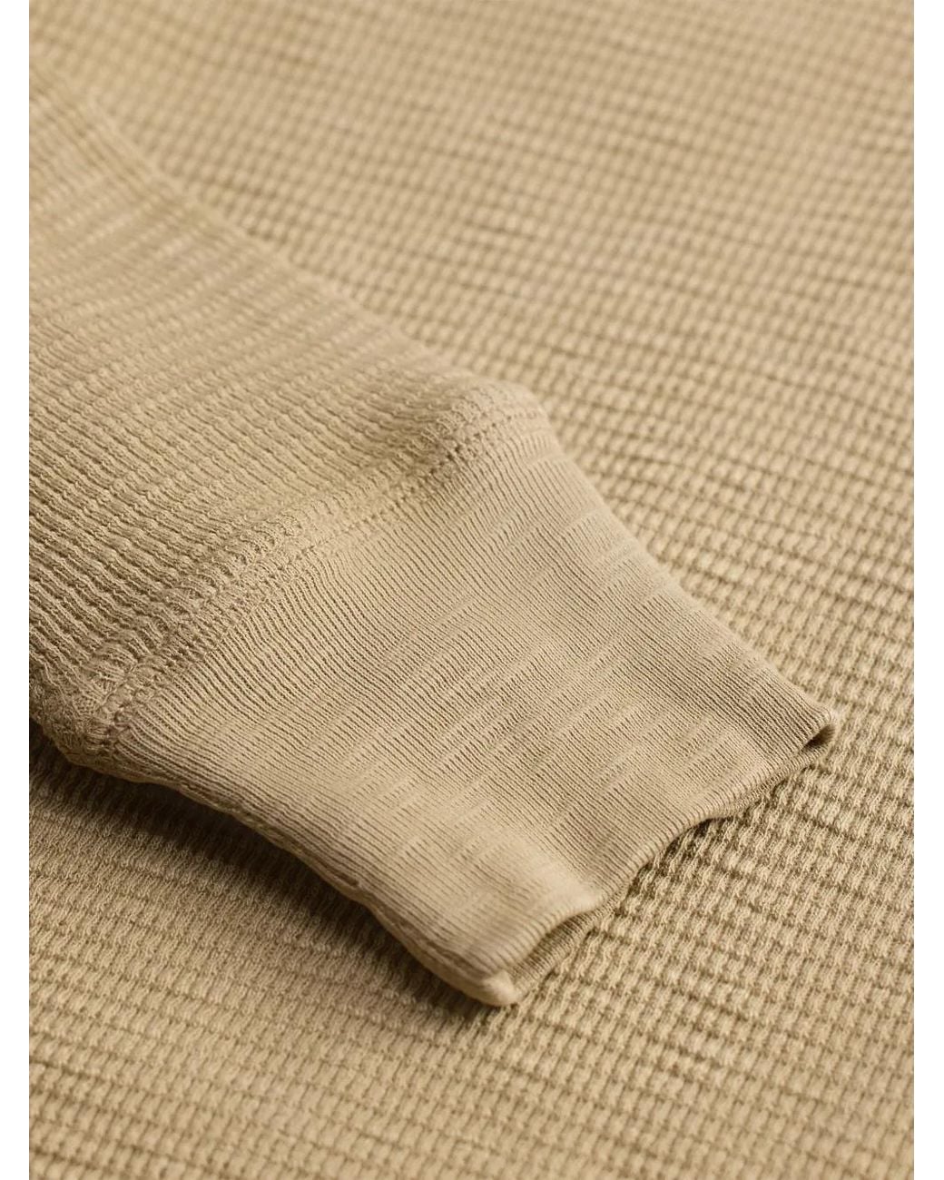 RRL Natural Buttoned Long-Sleeve Sweater for men