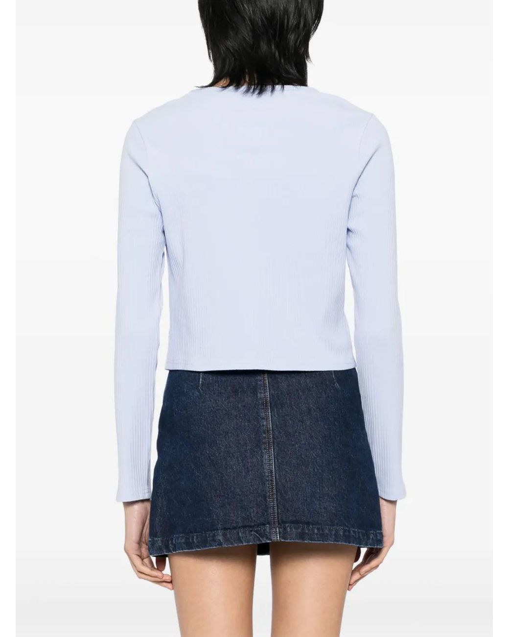 Chocoolate White Logo-Embroidered Top