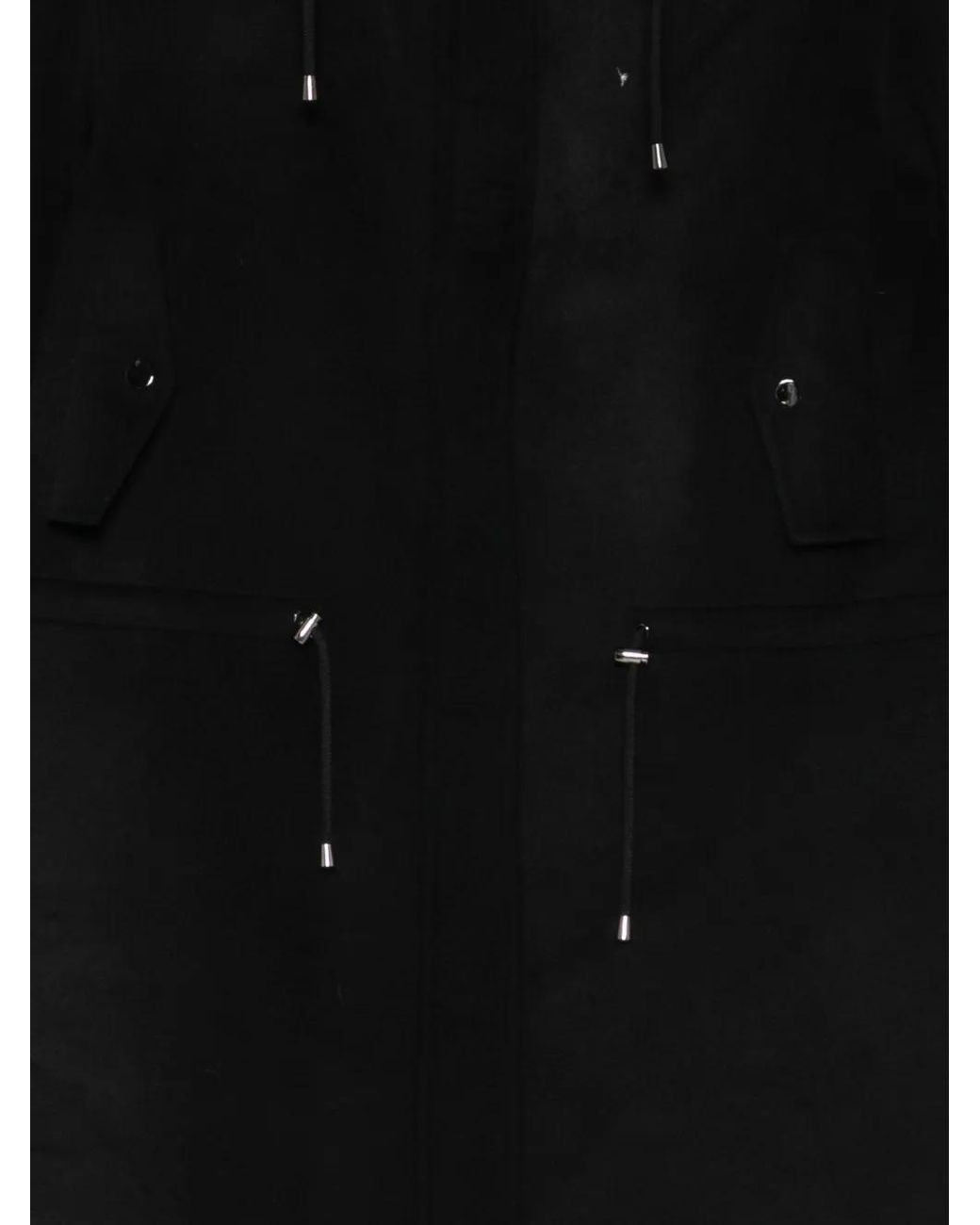 Liska Black Cashmere Coat