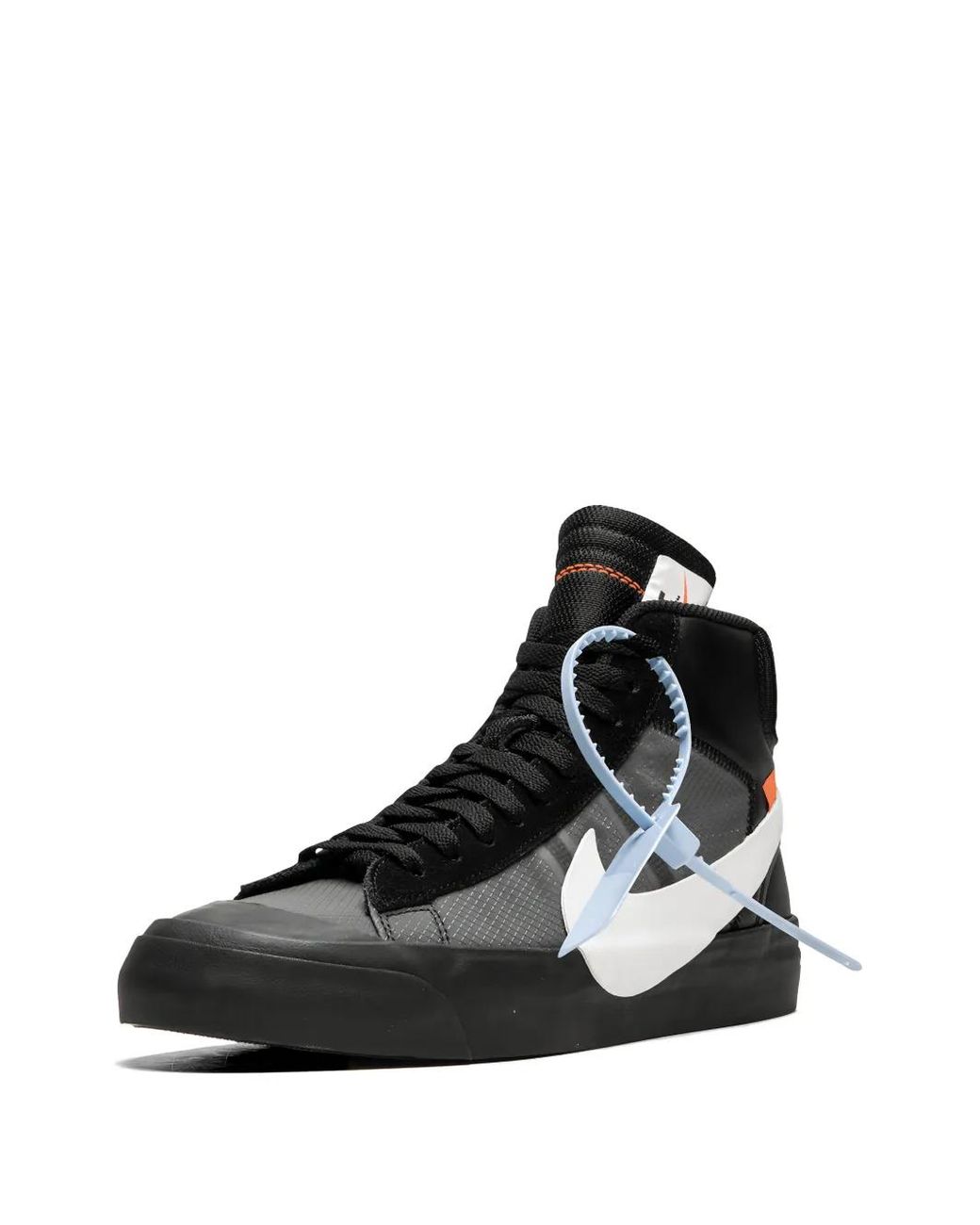 NIKE X OFF-WHITE Black The 10: Blazer Mid "Grim Reaper" Sneakers