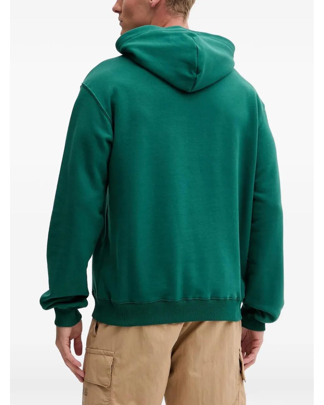 Fila Green Borgholm Logo-Patch Hoodie for men