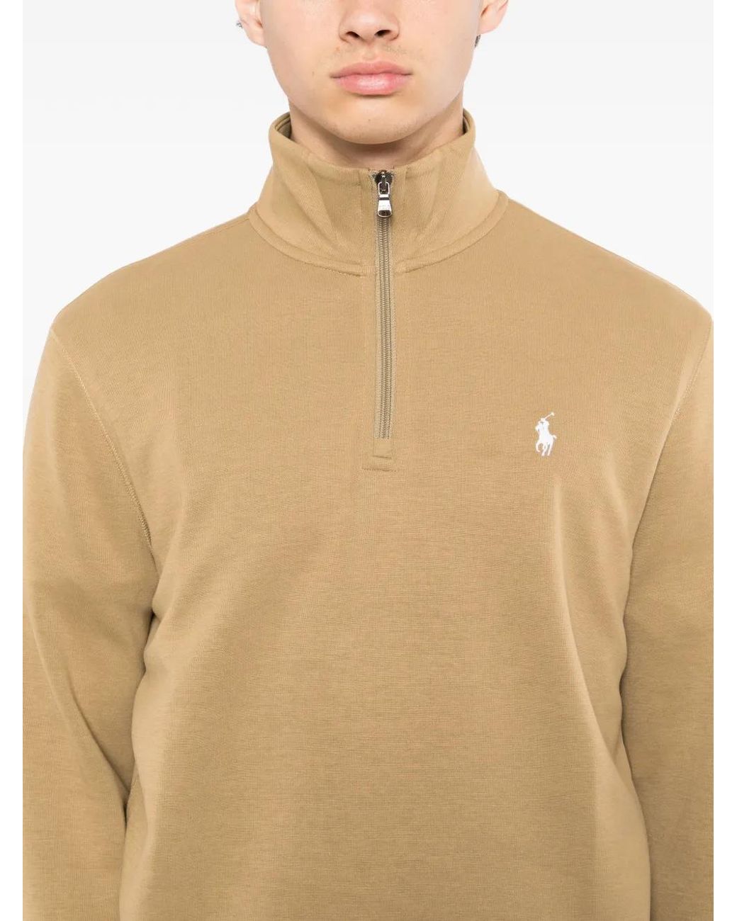 Polo Ralph Lauren Natural Zip-Neck Sweater for men