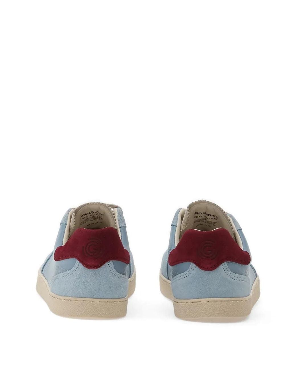 Groundies Blue Panelled Suede Sneakers