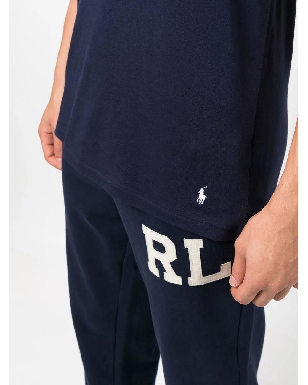 Polo Ralph Lauren Blue Polo Pony Crew-Neck T-Shirt for men