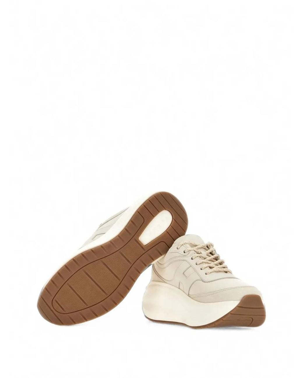 Hogan White Baskets À Empiècements Contrastants H696