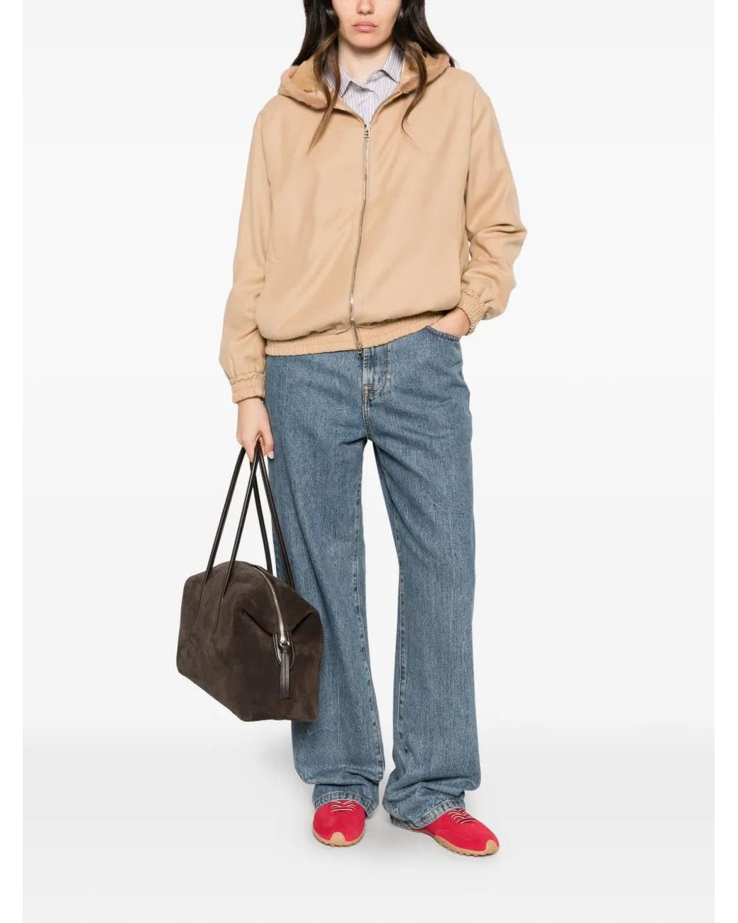 Herno Natural Hooded Zip Jacket
