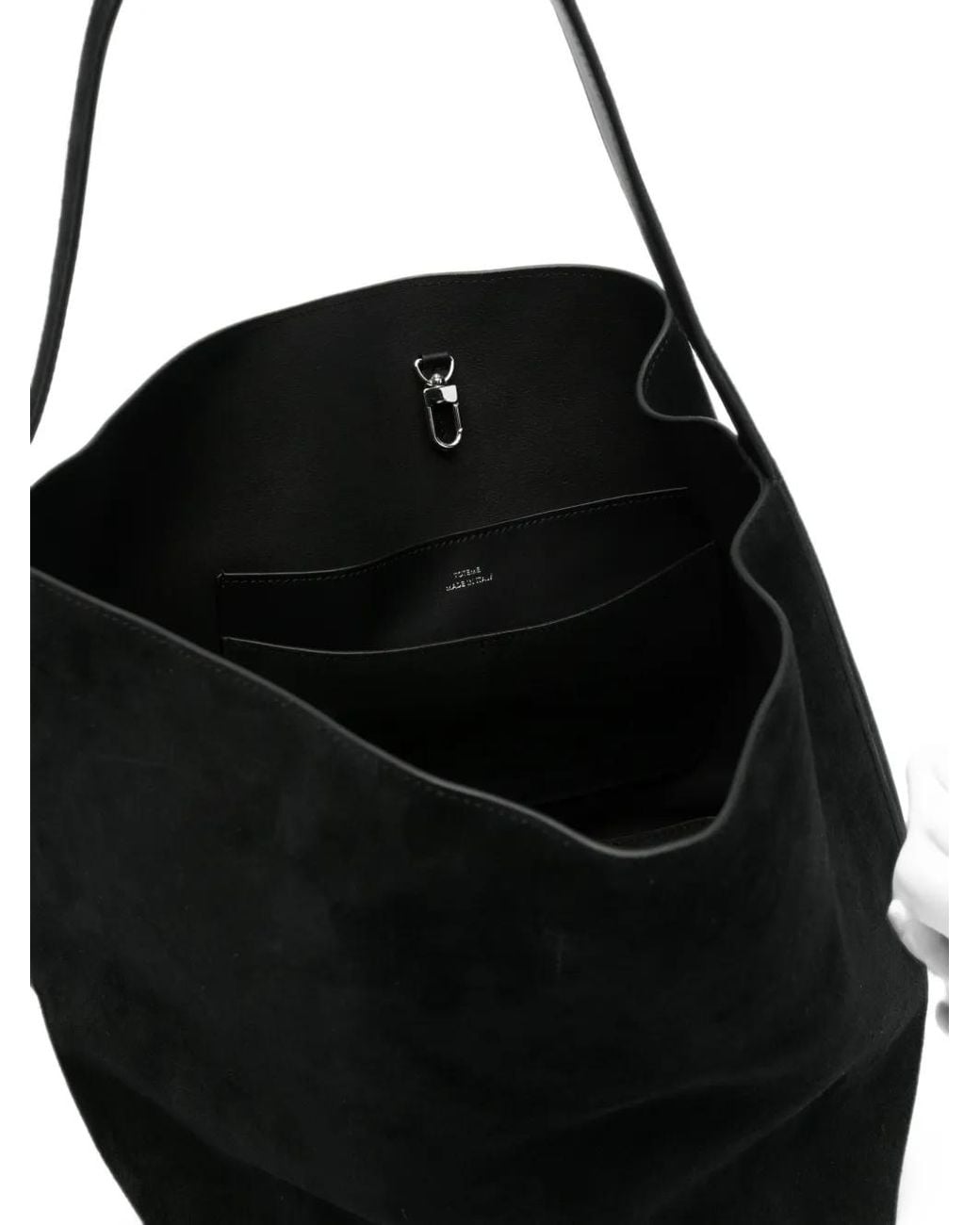 Totême  Black Medium Belted Tote Bag