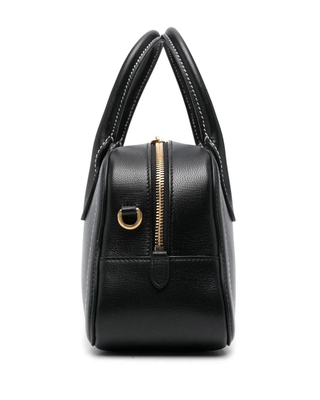 Bally Black Logo-Patch Tote Bag