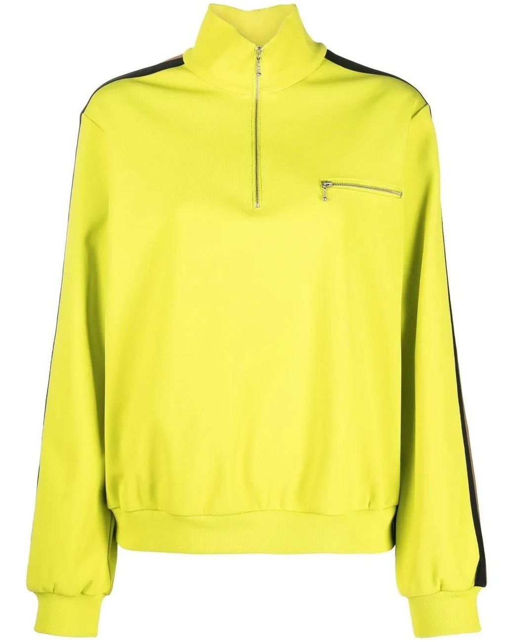 Sudadera Con Raya Lateral Tory Burch de color Yellow