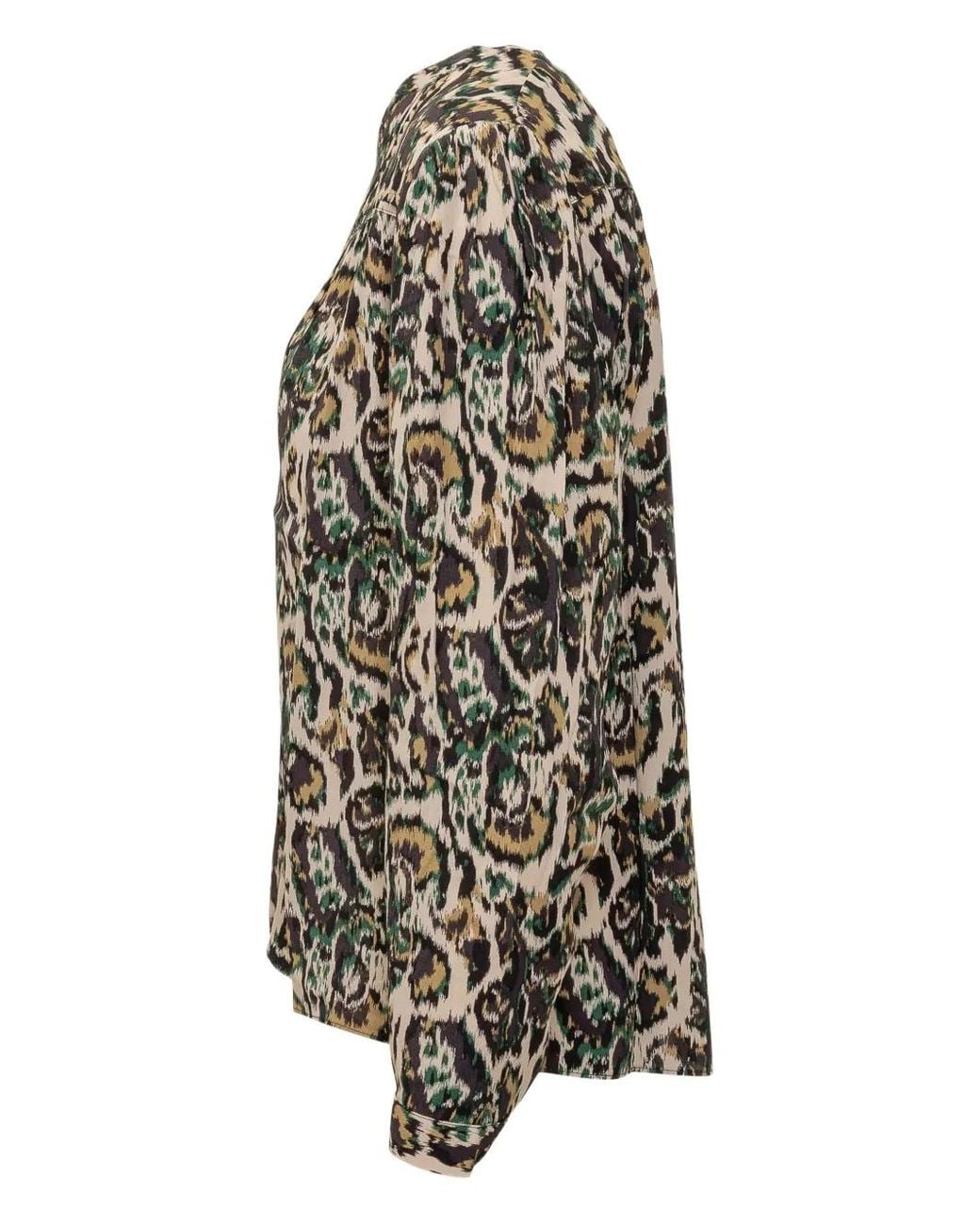 Ba&sh Black Onada Buttoned-printed Shirt