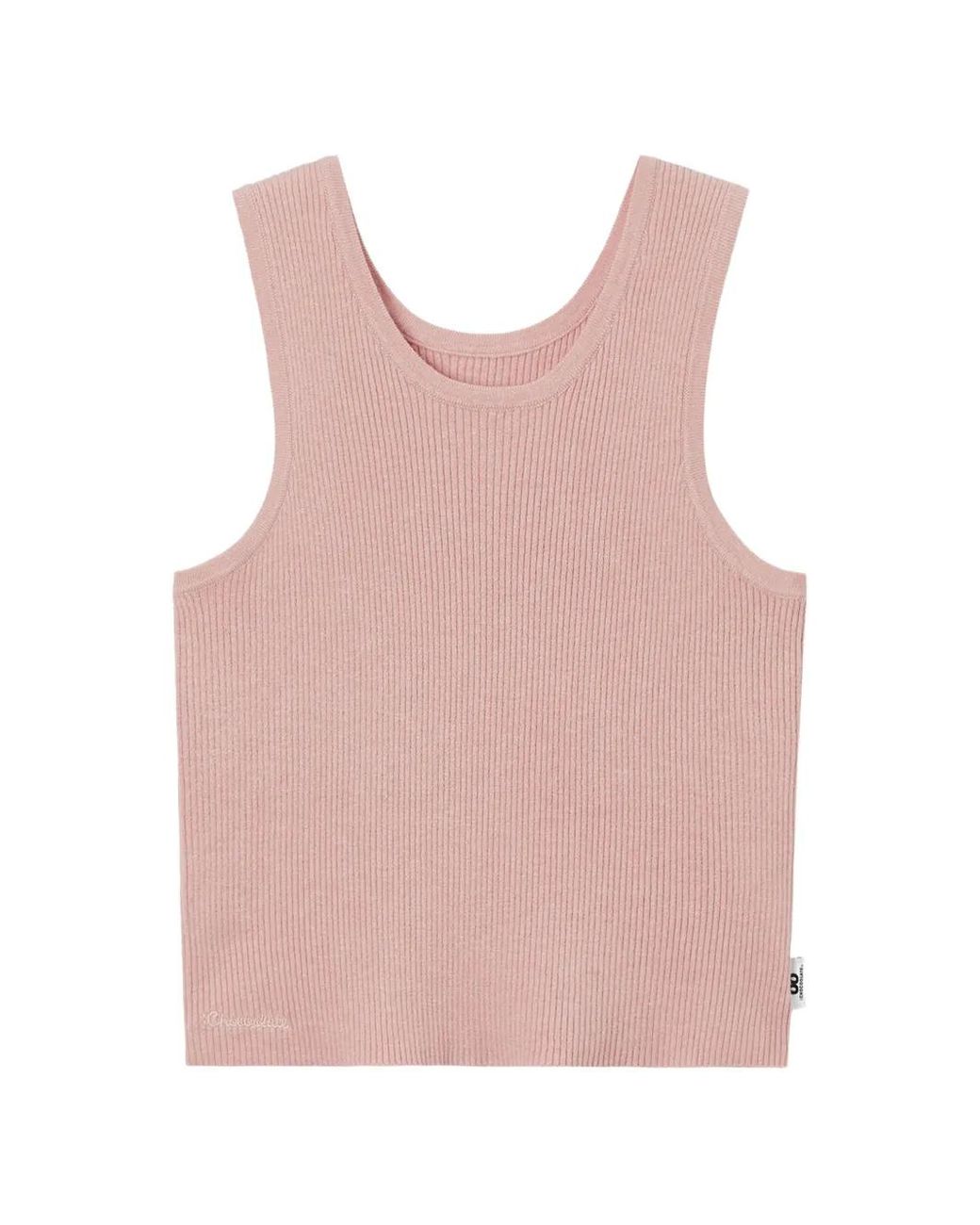 Chocoolate Pink Cable-Knit Cardigan And Tank Top Set