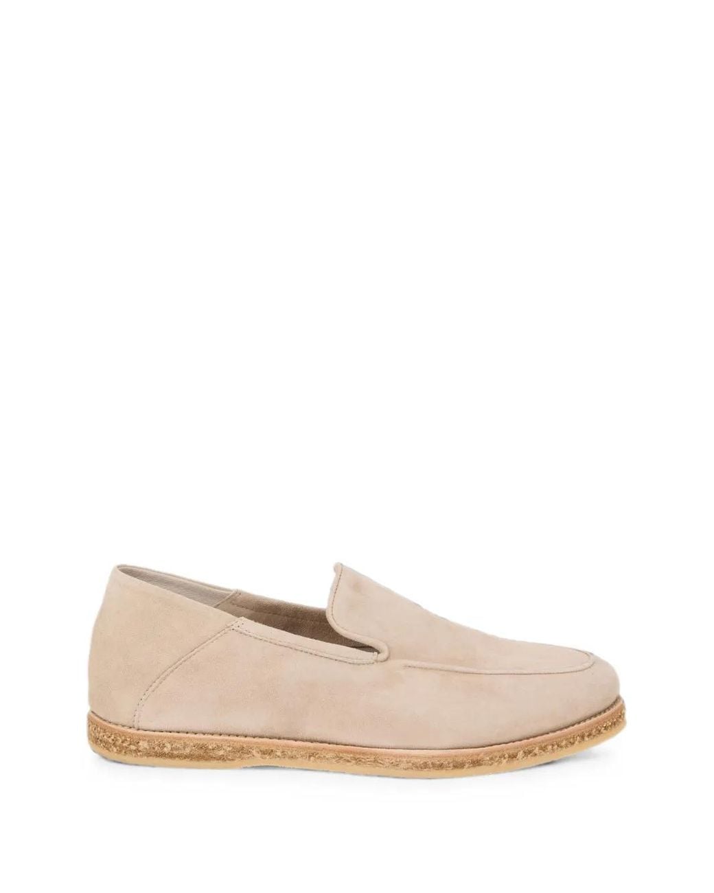 Fedeli Natural Slip-On Leather Moccasins for men