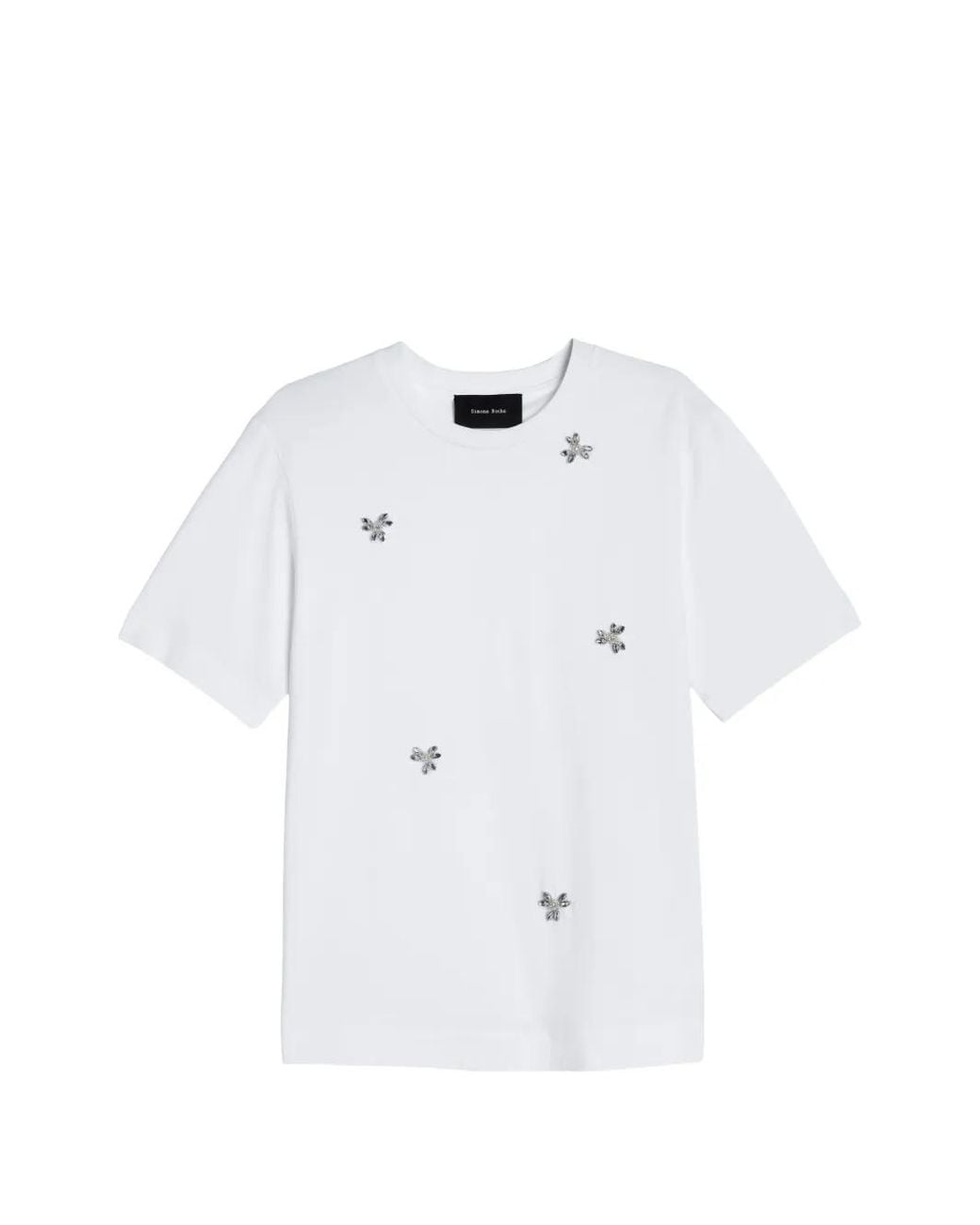 Simone Rocha White Boy Embellished T-Shirt