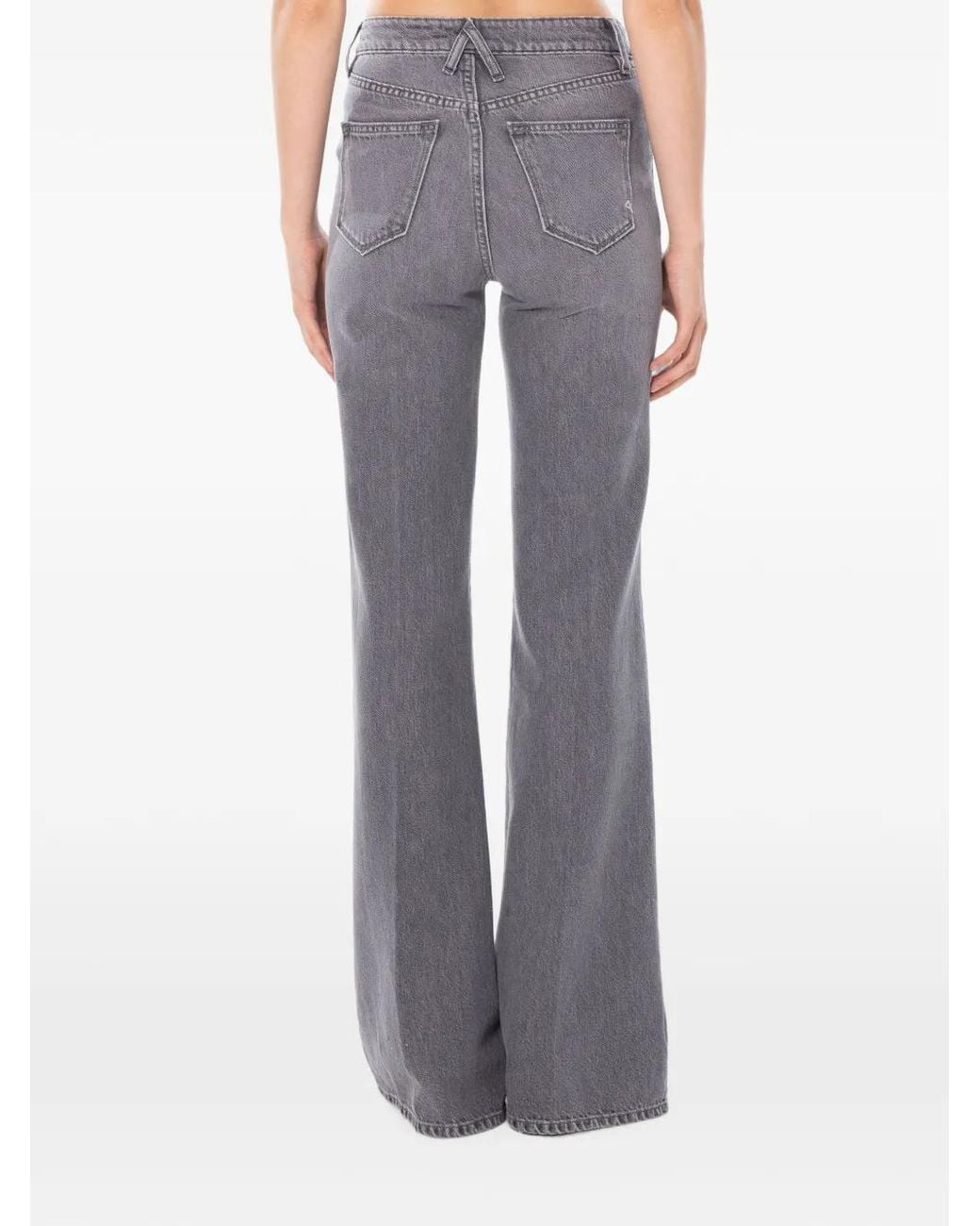 CYCLE Gray Flaire Stone-Wash Jeans