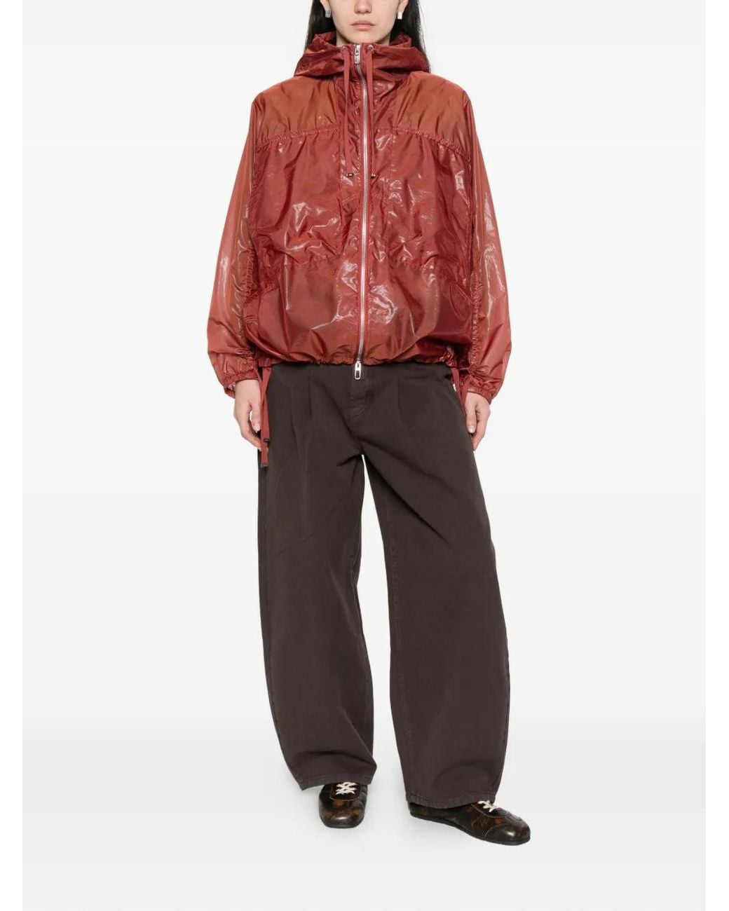 DUNO Red Karta Hooded Zip Jacket