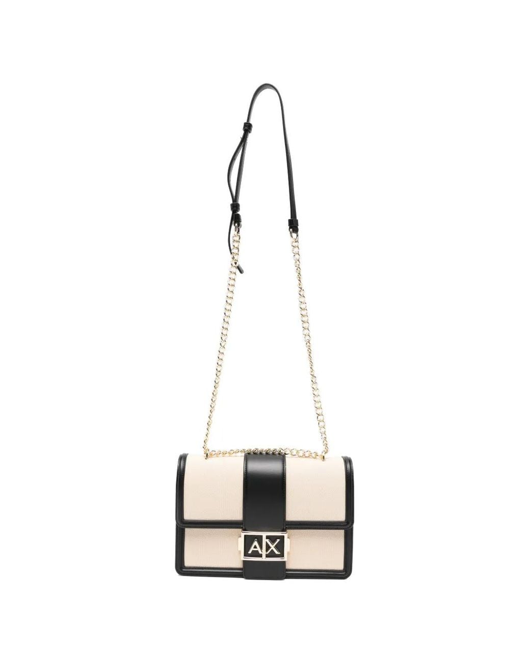ARMANI EXCHANGE White Crossbody Bag Made Of Smooth Material