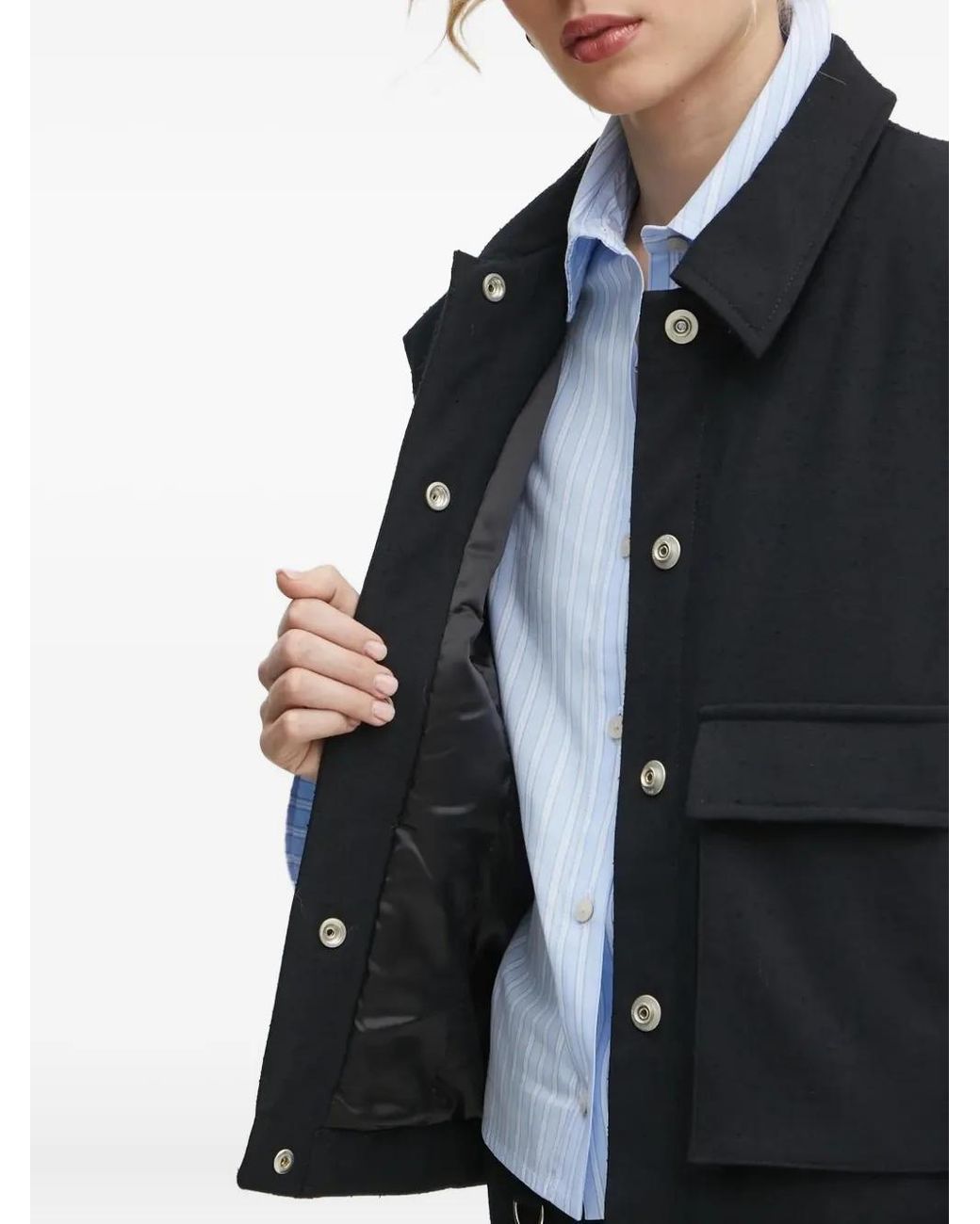 Won Hundred Black Button-Up Vest