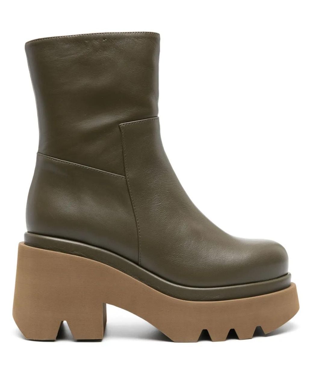 Paloma Barceló Green Leonor 80Mm Ankle Leather Boots