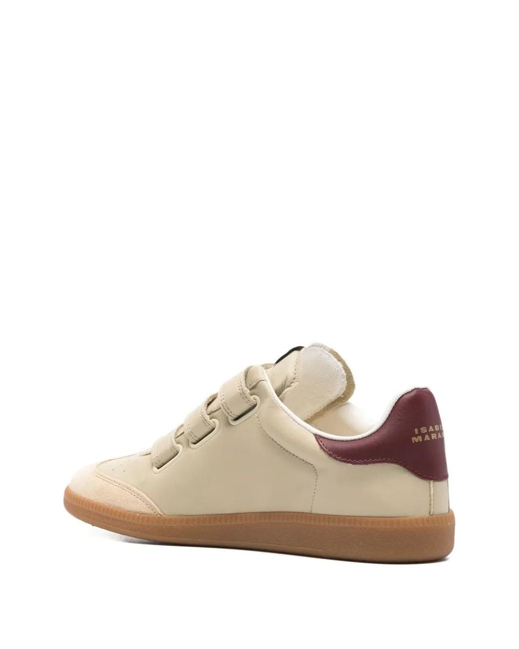 Isabel Marant Pink Beth Side-Logo Touch-Strap Sneakers