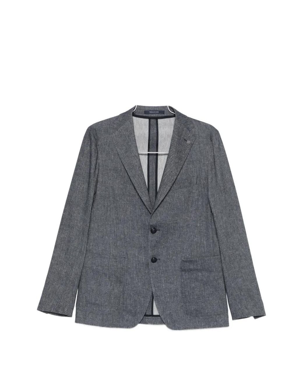 Tagliatore Gray Single-Breasted Blazer for men