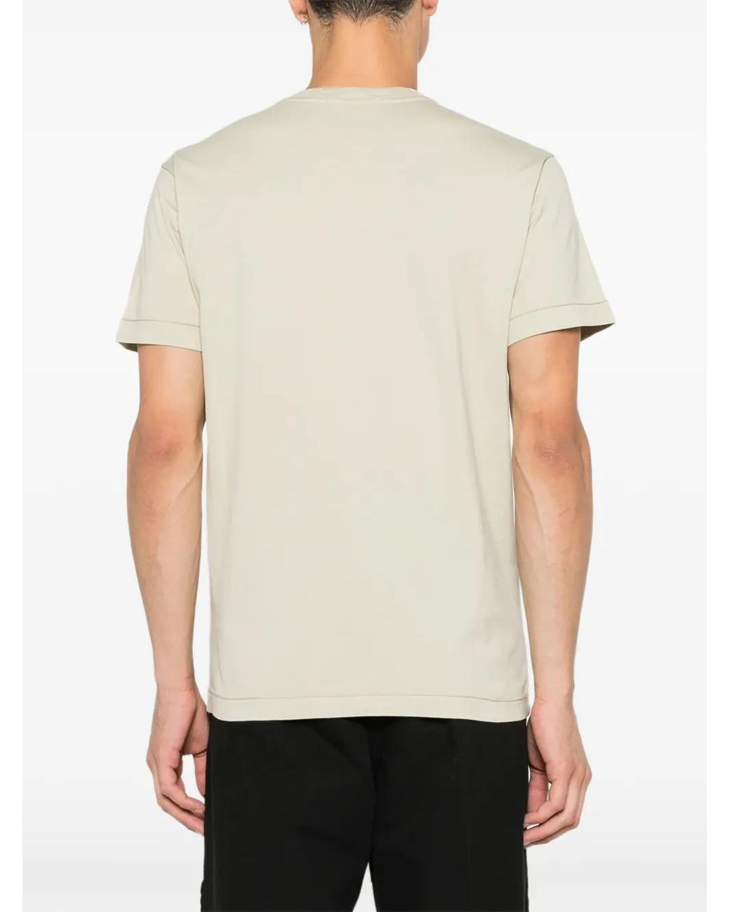 Stone Island White 2100027 60/2 Cotton Jersey T-Shirt for men