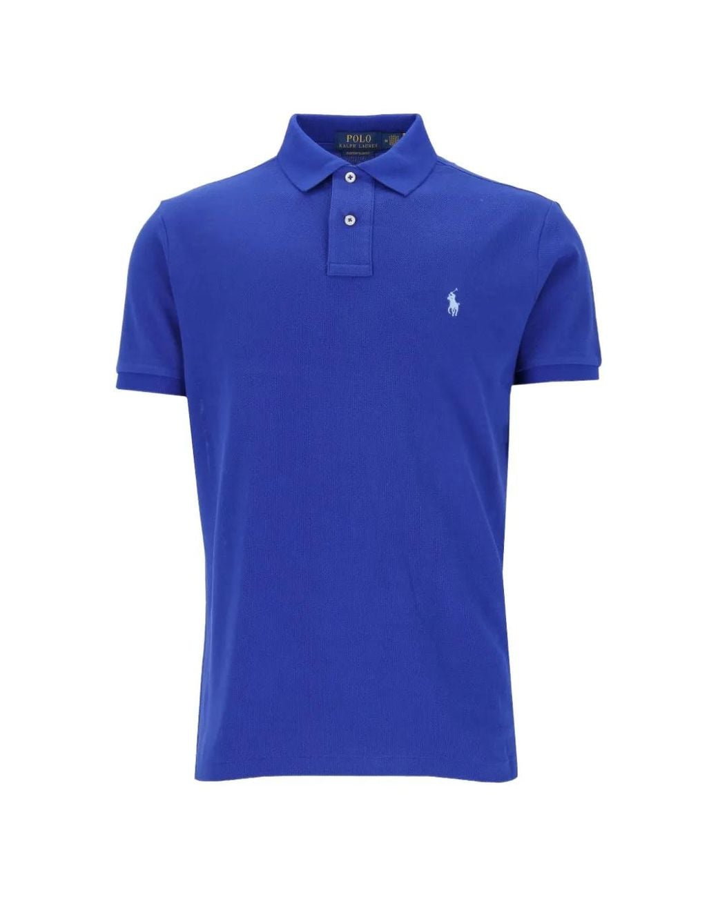 Polo Ralph Lauren Blue Pony Custom Slim Fit Polo Shirt for men
