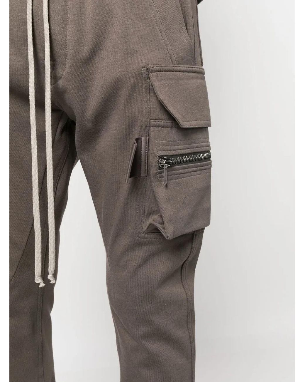 Rick Owens Gray Mastodon Cargo Trousers for men
