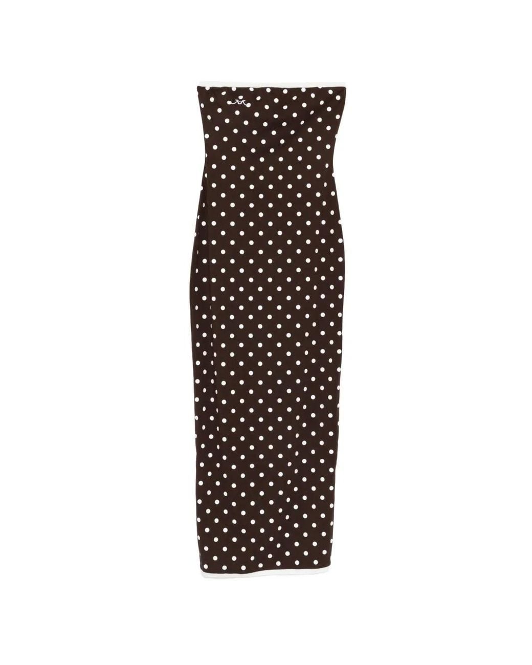 princess polly baby blue dress Brown Quiz Polka Dot Frill Mini Dress main image 0