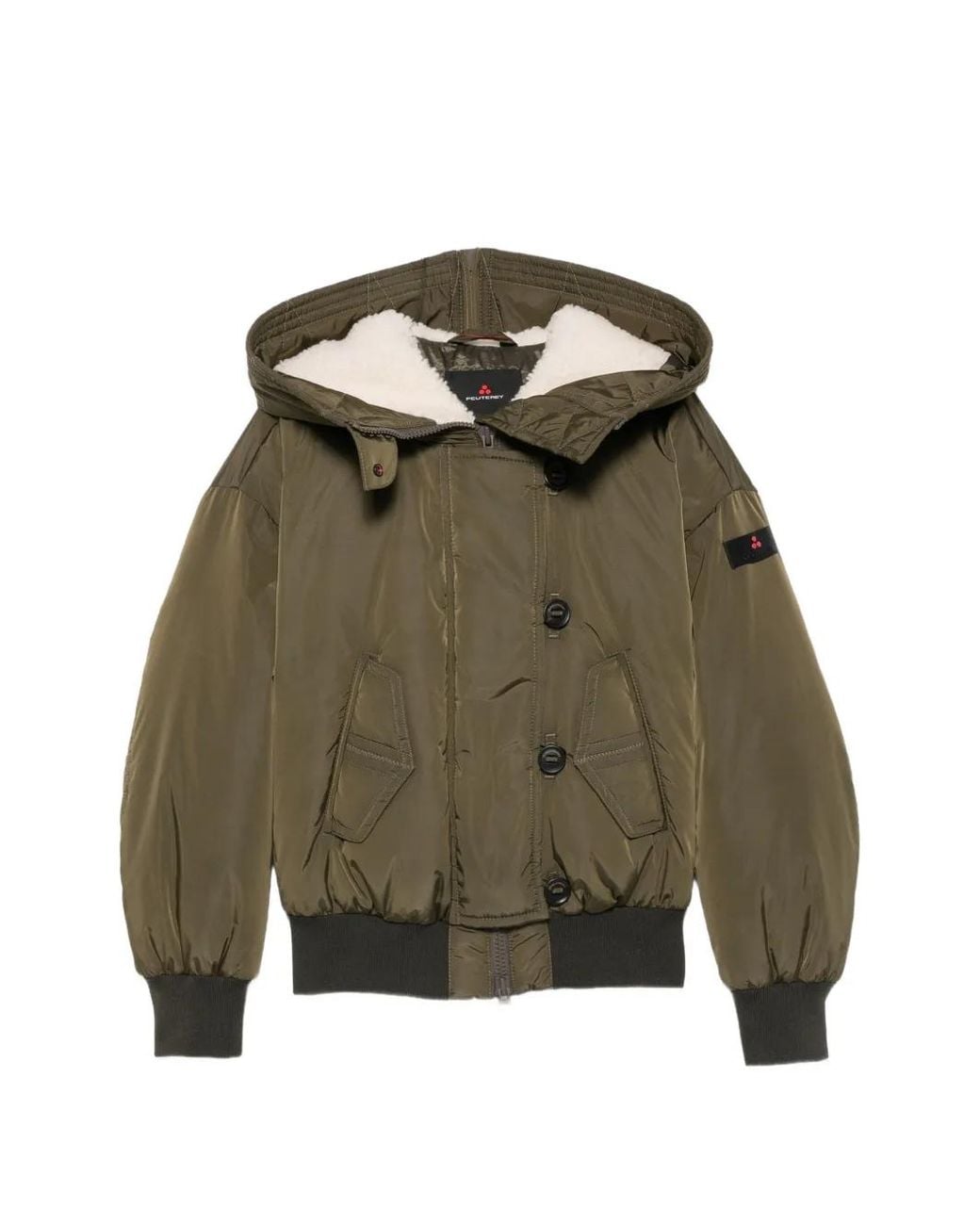 Peuterey Green Hooded Padded Jacket