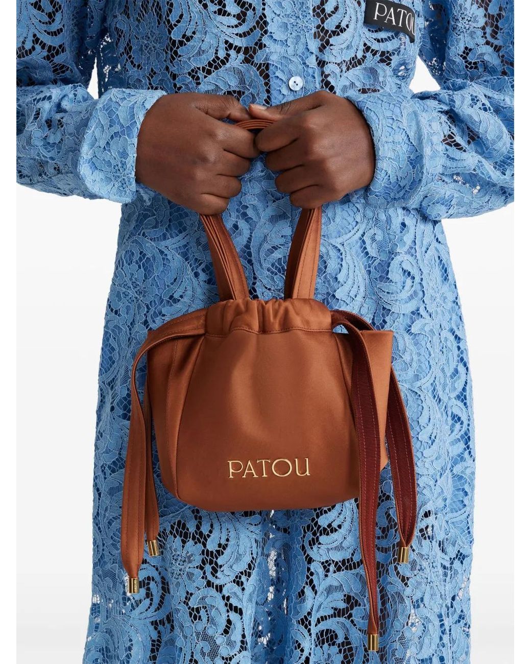 Patou Brown Evening Clutch Bag