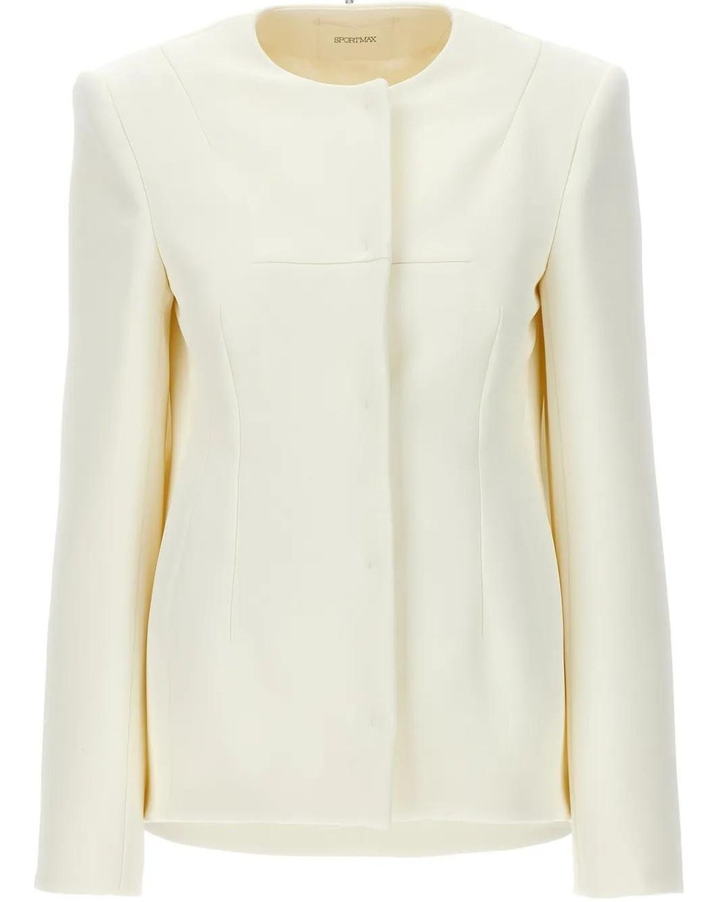 ジャケット SPORTMAX 'Aceri' jacket White ACERI sportmax-white-Aceri-Jacket.jpeg