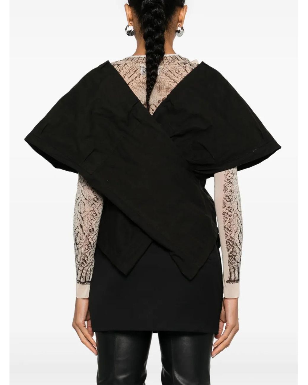 Balenciaga Black Deconstructed Top