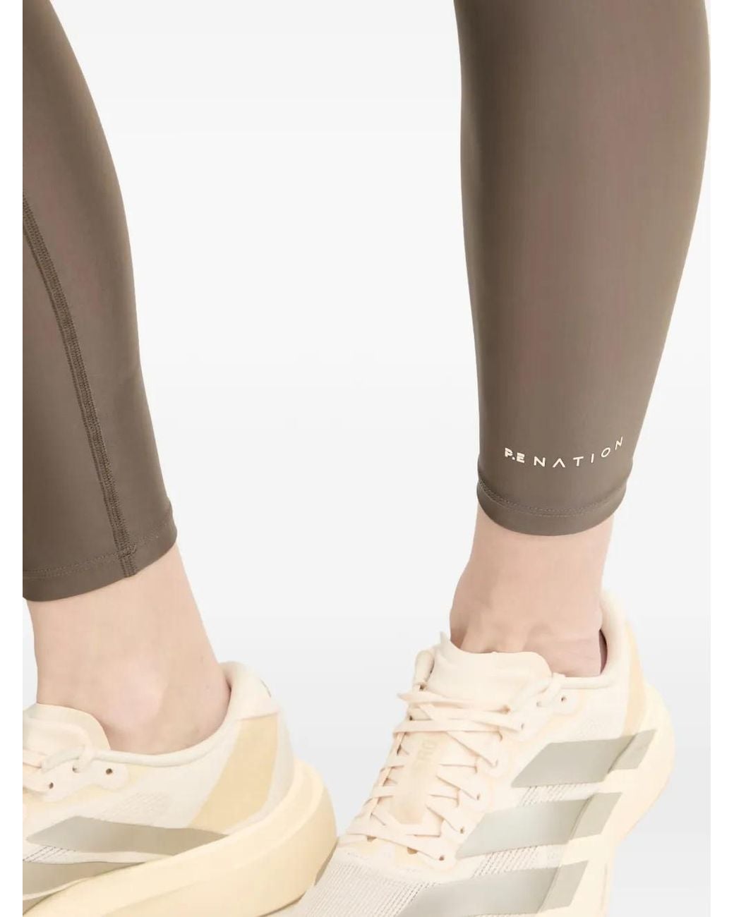P.E Nation Natural Logo-Print Leggings