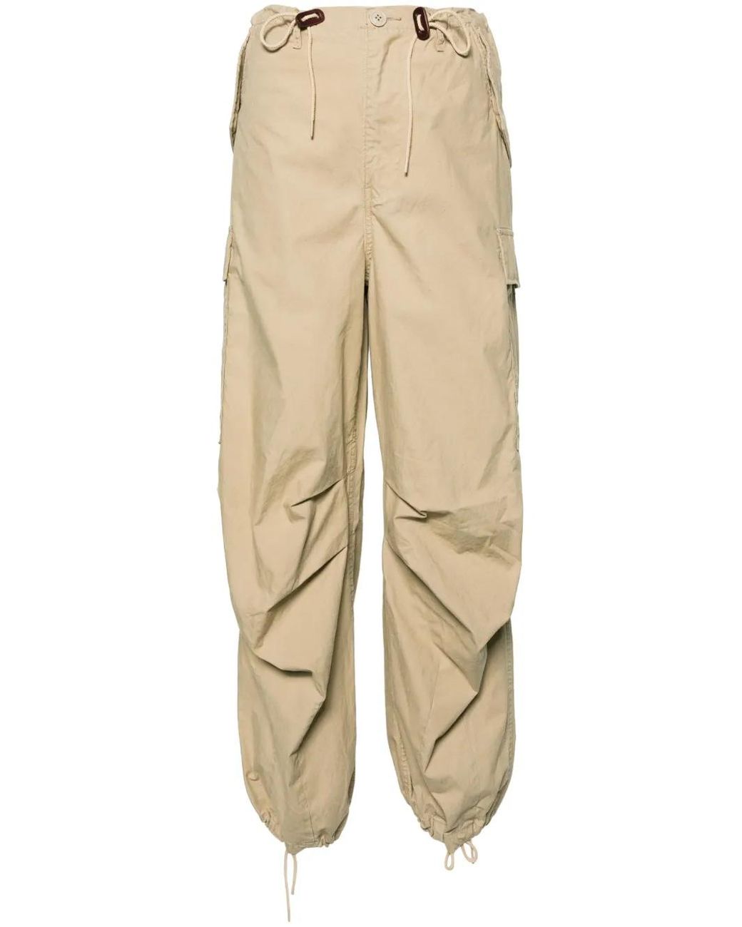 R13 Natural Neutral Balloon Army Cargo Trousers