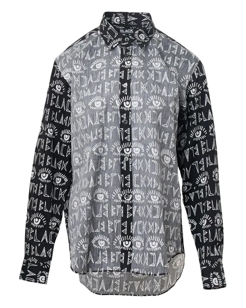 COMME DES GARÇON BLACK Gray Filip Pagowski Graphic-Print Shirt