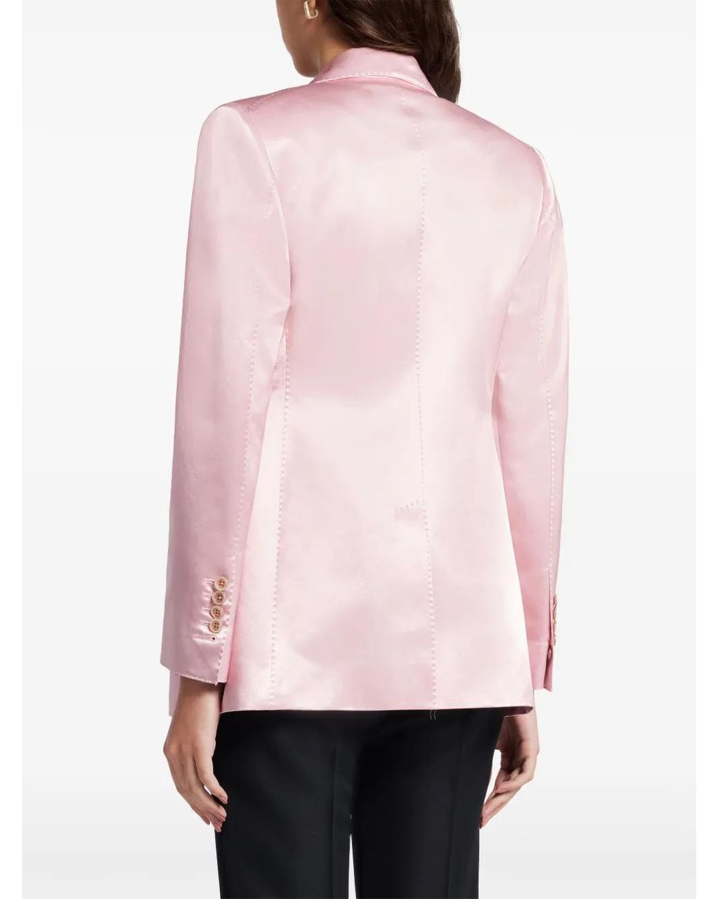 Tom Ford Trenchcoat Met Dubbele Rij Knopen in het Pink