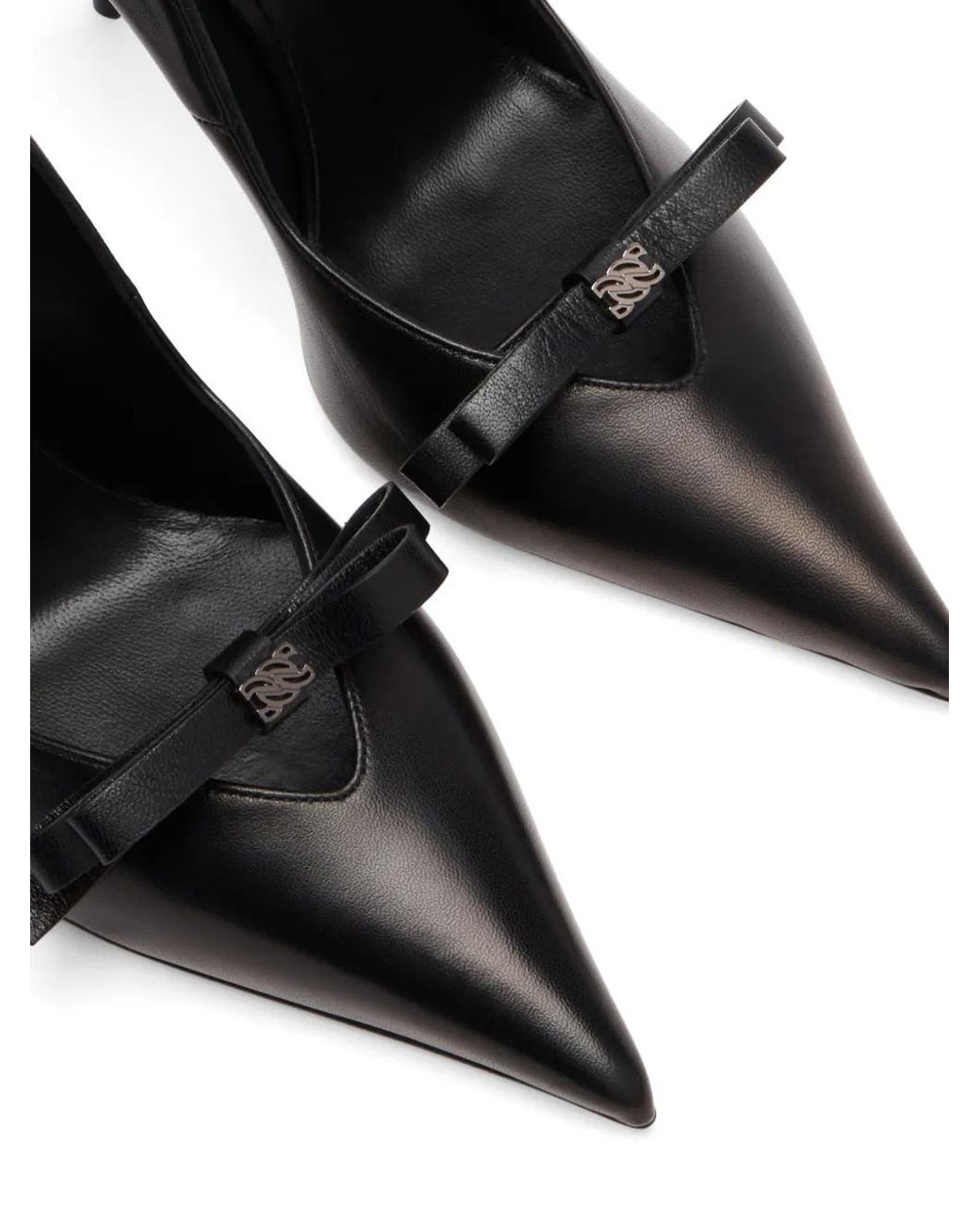 Casadei Black 100Mm Juliet Scarlet Pumps