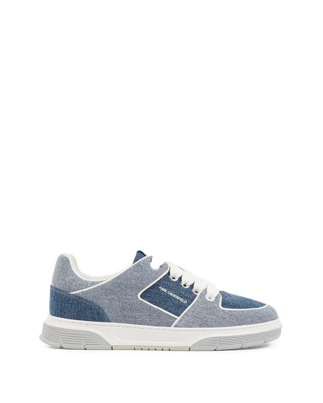 Karl Lagerfeld Blue Kourtney Denim Sneakers