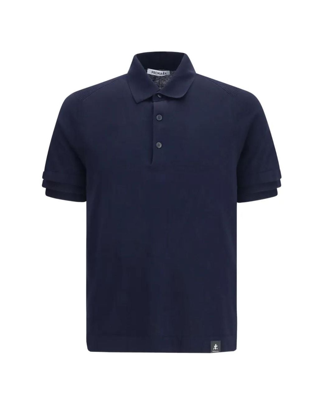 Premiata Blue Short-Sleeve Polo Shirt for men