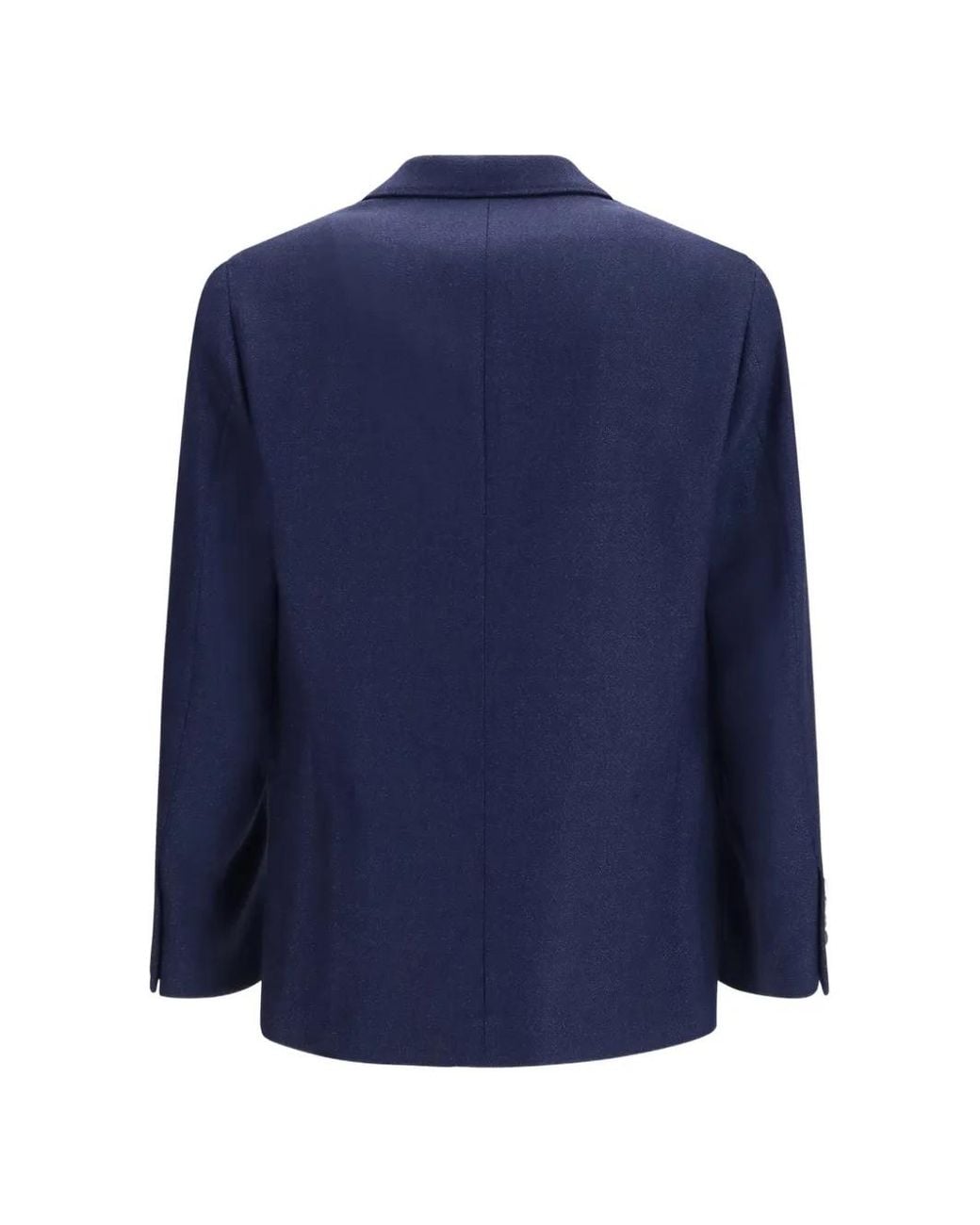 Brunello Cucinelli Blue Notched-Lapel Single-Breasted Jacket for men